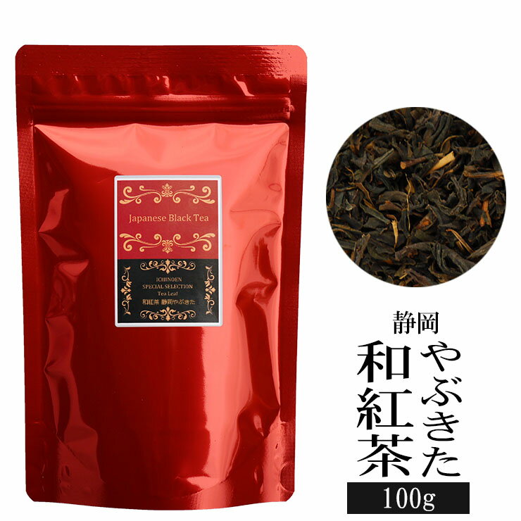 静岡 和紅茶 やぶきた 100g 国産 茶葉 お茶 ポイント消化 メール便 送料無料 ポリフェノール テアフラビン テアルビジン