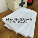 【日本製 ガーゼ 防災グッズ|女性向け・避難用】大判ガーゼ3枚入り|生理・衛生用品にも|非常用持ち出し袋|災害・避難対策に役立つ【軽量・コンパクト/送料無料】