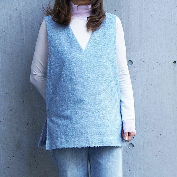 cafune カフネ レディース フェザーベスト 春夏秋 きれいめコーデ 615926