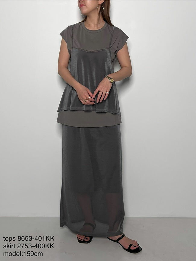 Rakuten - 【30％OFF】CHIGNON シニヨン ベロアメッシュキャミプルオーバー レディースカットソー 春夏 8653-401kk