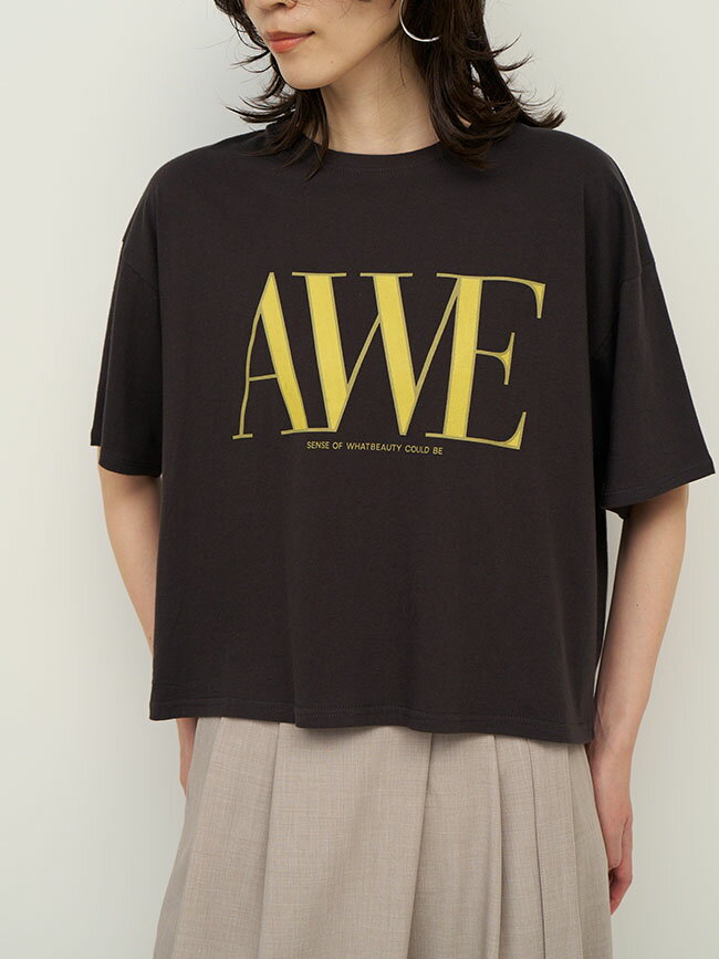 CHIGNON シニヨン AWE プリントクロップドTEE レディースカットソー 春夏シーズン 8462-403
