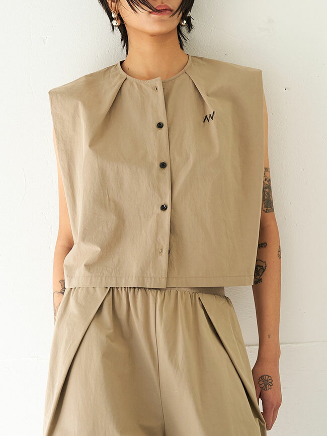 Rakuten - YENN イェン レディースシャツ スリーブレスシャツ SLEEVELESS SHIRT 春夏 セットアップ可 y262-11040