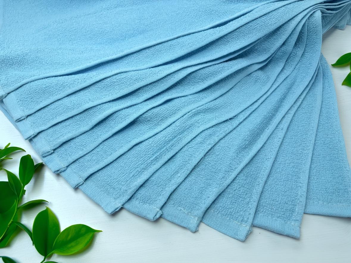 ［ダース］CVGカラーFT フェイスタオル　200匁　12枚　ブルー