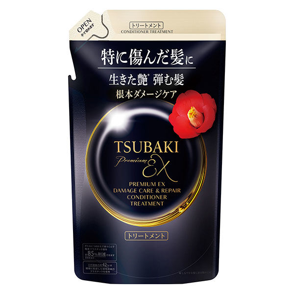 【TSUBAKI】プレミアムEX ダメージケア＆リペア トリートメント 詰替用 300mL しっとり艶髪へ ファイントゥデイ