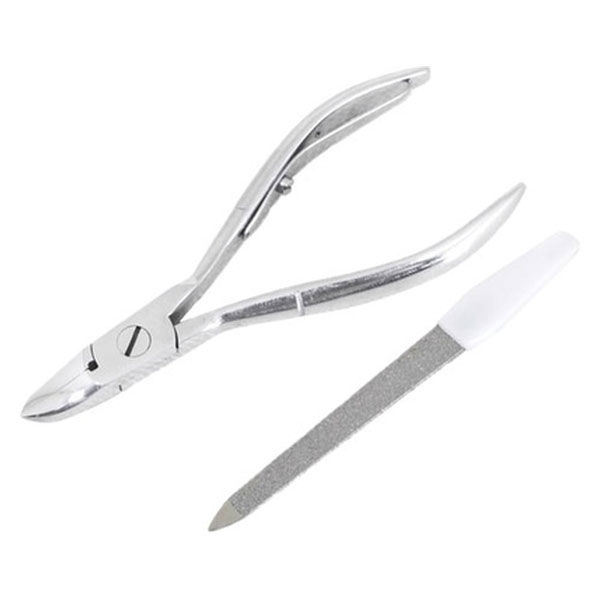 F−21　ステンドイツ型ニッパー爪切り　ヤスリ付