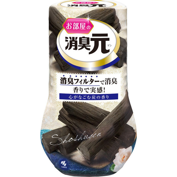 【室内用芳香剤】小林製薬 お部屋の消臭元 炭のチカラ 400mL 無香タイプ 強力消臭 室内用 トイレ リビング 玄関用 大容量 炭 消臭剤