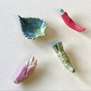 薬味 箸置き わさび ワサビ みょうが ミョウガ 大葉 赤とうがらし とうがらし イホシロ窯 美濃焼き 本物そっくり ミニチュア 小さい ハンドメイド 日本製 ...