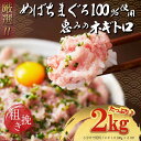 天然メバチマグロ100% 粗挽き ネギトロ 100g×20パックセット 2kg ねぎとろ丼 小分け包装 お得 築地直送 プロ厳選 簡単調理 ネギトロ丼 海鮮丼 ...