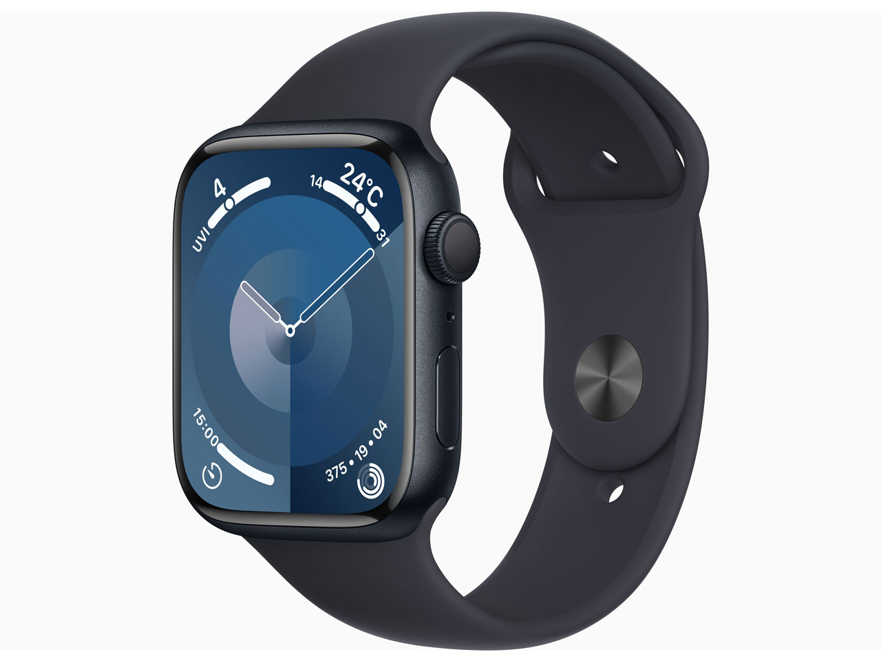 Apple Watch Series 9 GPSモデル 45mm MR993J/A [ミッドナイトスポーツバンド S/M] 【即納】【あす楽】【プレゼント】