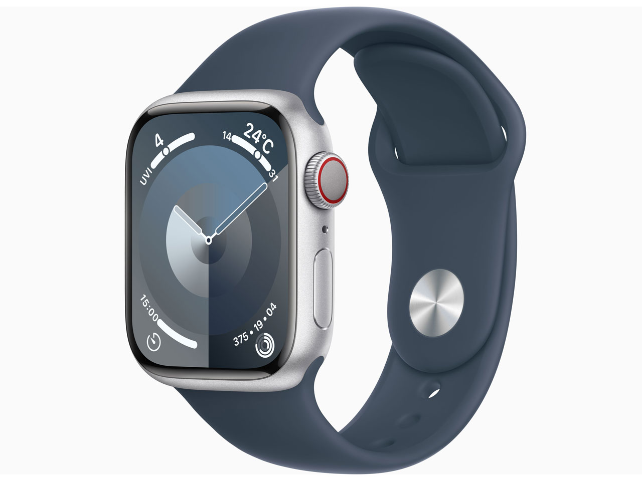 「新品未開封」Apple Watch Series 9 GPS+Cellularモデル 41mm MRHV3J/A [シルバー/ストームブルースポーツバンド S/M] 【即納】【あす楽】【プレゼント】