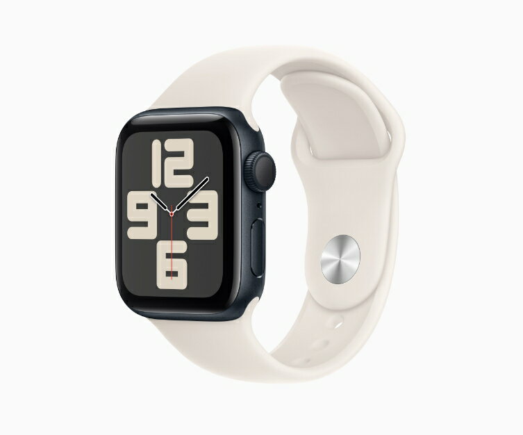 [新品] Apple Watch SE 第2世代 GPSモデル 40mm ミッドナイトアルミニウムケース MA9A4J/A-MYJ33FE/A (Size:S/M)【即納】【あす楽】【プレゼント】