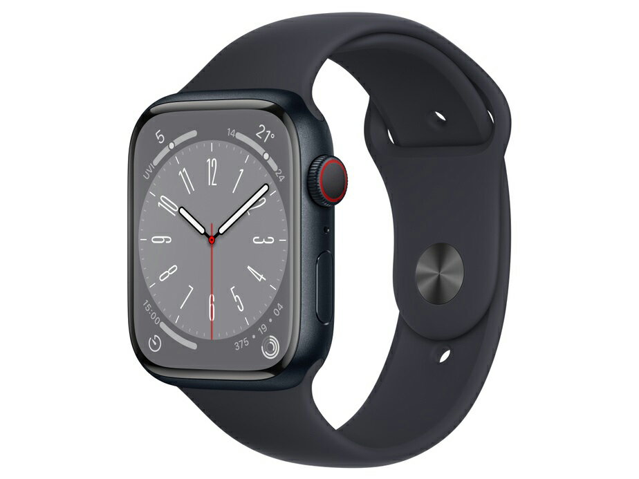 「新品未開封」Apple Watch Series 8 GPS+Cellularモデル 45mm MNK43J/A [ミッドナイトスポーツバンド] 【即納】【あす楽】