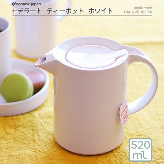  ティーポット カフェ食器 モデラート カップアンドソーサー 北欧風食器 ナチュラル食器 陶器ホワイト プレゼント 祝 贈 荻野克彦 セラミックジャパン moderato ceramicjapan ギフトラッピング可 日本製 現代風アレンジ