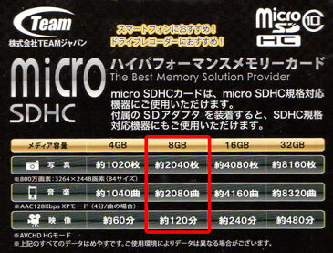 【速達メール便配送】 microSDHC 8GBClass10 SD変換アダプタ付き【Teamジャパン】 TG008G0MC28Aスマホ・ドラレコ・カメラ等で使えますNintendo Switch New3DS・ 3DSLL DSi対応 【土日祝日出荷対応】【10年保証】