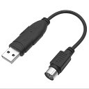 PS2 → USB 変換コンバーター キーボード/マウス対応 PS/2（メス）ポート - USB2.0 (オス)COMON PKSA-015 IC内蔵 DIN 6pin 変換ケーブル