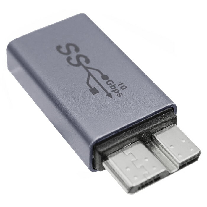エスエスエーサービス USB 3.0 MicroB(オス)- USB TYPE-A(メス) 変換コネクタ SMUB-UAF