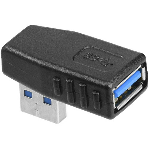 USBコネクタ 直角 下向きUSB3.0(メス)-USB3.0(オス)SSA SUAM-UAFR3充電・データ通信対応【RCP】メール便対応