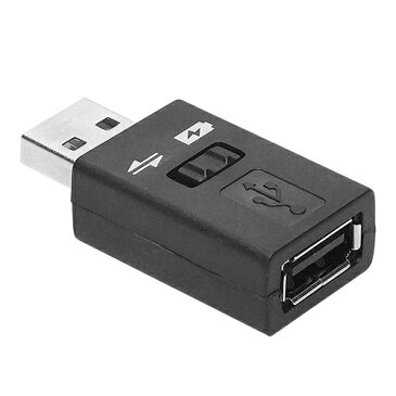 充電/通信 切り替えスイッチ付USB変換コネクタUSB A(オス-メス)SSA SUAM-KSAFデータ通信機能をスイッチで切り替えが出来ます。メール便対応
