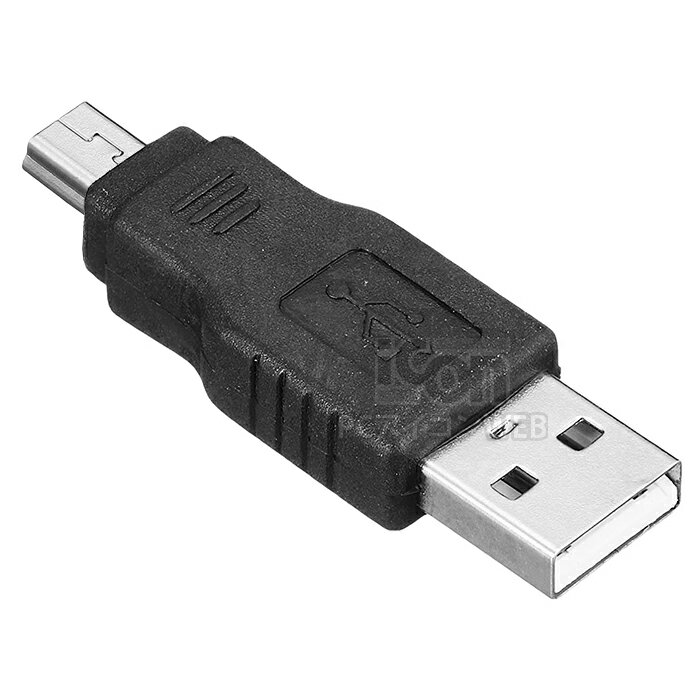 USB - MiniUSB 変換コネクタminiUSB B(オス)-USB A(オス)SSA SUAM-MIM充電・データ通信対応