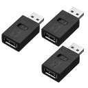 USB 電源スイッチ コネクタ 3個セット機種を選ばずUSBに電源のON/OFFが付けられます。USB A(メス-オス)エスエスエーサービス IC-SUAMSWAFx3 データ通信/充電両対応中間スイッチ 中間コネクタ【RCP】ポスト投函便配送