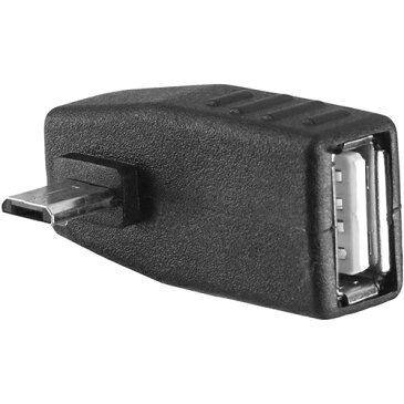 OTG対応 MicroUSB 変換コネクタMicroUSB(オス)-USB(メス)SSA SUAF-MCHLU 直角 上向きメール便対応