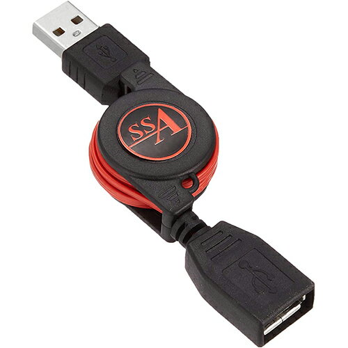 巻取り式 USB 延長ケーブル 75cmUSB(メス)-US