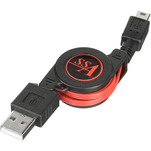 巻取り式 miniUSBケーブル 75cmminiUSB(オス)-USB(オス)SSA SU2-MIR75R充電 データ転送対応【RCP】メール便対応