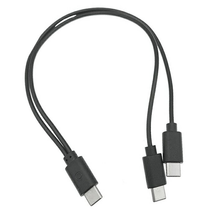 USB-C to C 2分配ケーブル 充電専用USB Type-C(オス)-USB Type-C(オス)x2エスエスエーサービス SU2-TCC20X2 2股 充電ケーブルスマホの2台充電可能