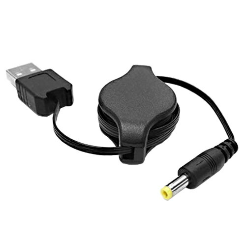 USB→DC(4.0mm/1.7mm)USB DCケーブル 5V専用 巻取り式【COMON】EC-4017【 外径 4.0mm / 内径 1.7mm 】EIAJ2 DCプラグ【RCP】メール便対応