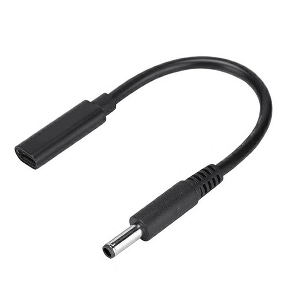 USB-PD-DCプラグ変換コネクターUSB Type-C - DCプラグ外径4.5mm-内径3.0mmDELL Inspiron XPSなど対応USBパワーデリバリー用変換アダプターPower Delivery 20V対応ACアダプター専用ICON SHOP IC-C2DE45 ポスト投函便対応