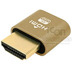 HDMI EDID エミュレーターフルHD専用 ダミープラグリモートデスクトップ / サーバー 用ノーブランド IC-ZHY1F仮想ディスプレイヘッドレス用ダミープラグ1920x1080 (1080p FHD ）対応メール便配送