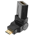 miniHDMI - HDMI 角度変換コネクタ180度可変 HDMI メス - miniHDMI オス ICONSHOP IC-HDC3Dネオジオ ミニ対応メール便配送対応