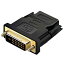 HDMI - DVI 変換アダプタHDMI(Aタイプ)(メス) ←→ DVI-D)(24+1ピン)(オス)ICONSHOP IC-HDMIDVIどちらの方向からも対応(双方向伝送)1080P対応 金メッキメール便対応