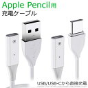 APPLE Pencil(第1世代)用充電ケーブル 1.0m 全2種(USB-C/USB-A) ICONSHOP IC-UAP / IC-UCPiPhone用充電器 MacbookのUSB モバイルバッテリーからAPPLEペンシルを充電できます。アップルペンシル 充電用apple pencil 充電ケーブル