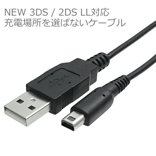 New 2DS LL / New 3DS / New 3DS LL 対応 USB充電ケーブル 1mI ...