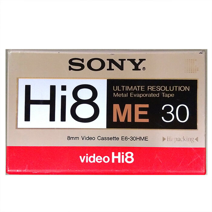 Sony 8mmビデオテープ Hi8ME E6-30HMED ハイエイト方式 未使用品