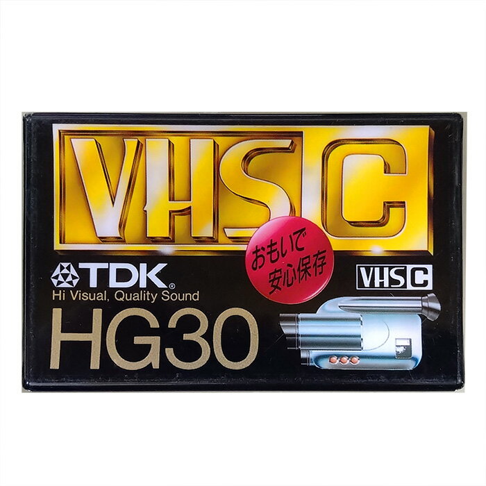 TDK VHS-C Hi Visual HG30 TC-30HGG コンパクトビデオカセットテープ  ...