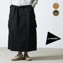 and wander アンドワンダー CORDURA rip mix skirt コーデュラリップミックススカート