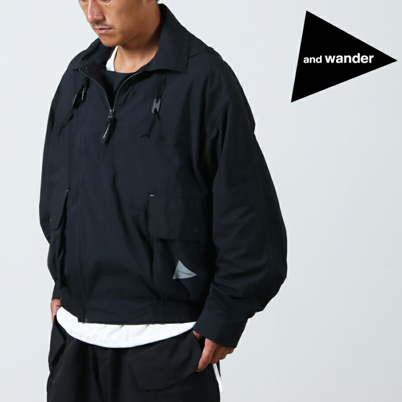 and wander アンドワンダー water repellent light jacket ウォーターレペレント ライトジャケット 2023 FW