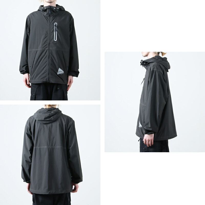 and wander (アンドワンダー) gramicci brushed nylon jacket / グラミチブラッシュドナイロンジャケット