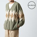  BURLAP OUTFITTER バーラップアウトフィッター ARGYLE FLEECE CARDIGAN アーガイルフリースカーディガン