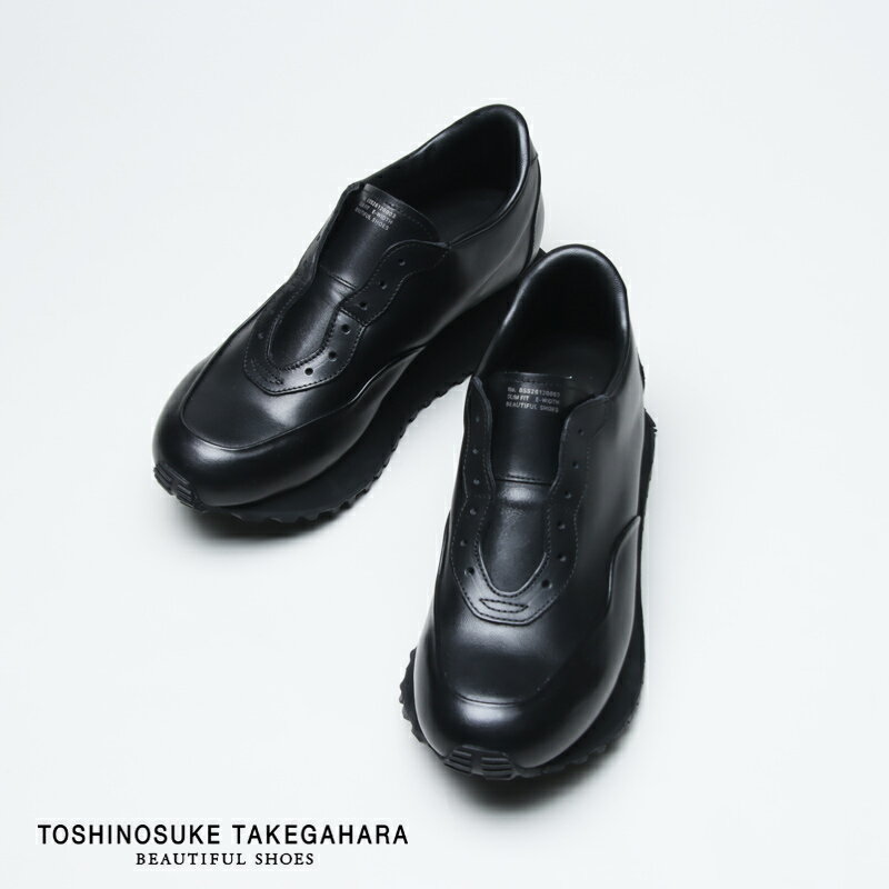 BEAUTIFUL SHOES (ビューティフルシューズ) LEATHER SNEAKERS（LACELESS） / レザースニーカー