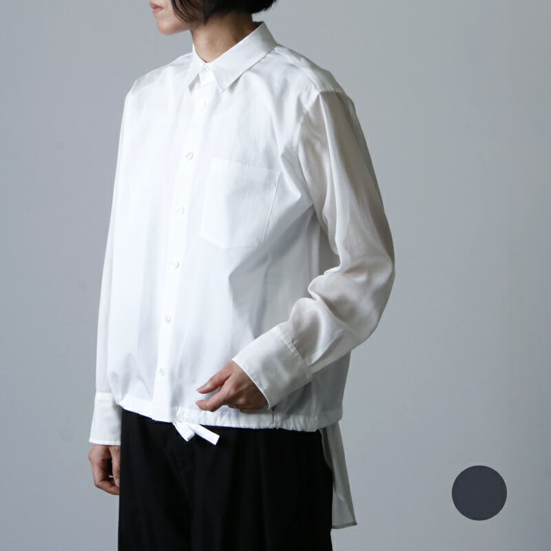 【60 OFF】 beautiful people ビューティフルピープル cotton typewriter drawstring shirt コットンタイプライタードローストリングシャツ