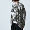  beautiful people ビューティフルピープル geometric satinflare blouse ジオメトリックサテンフレアブラウス