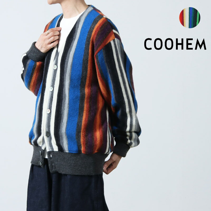 30% OFF COOHEM إ MULTI STRIPE KNIT C/D ޥȥ饤ץ˥åȥǥ [2023 FW]