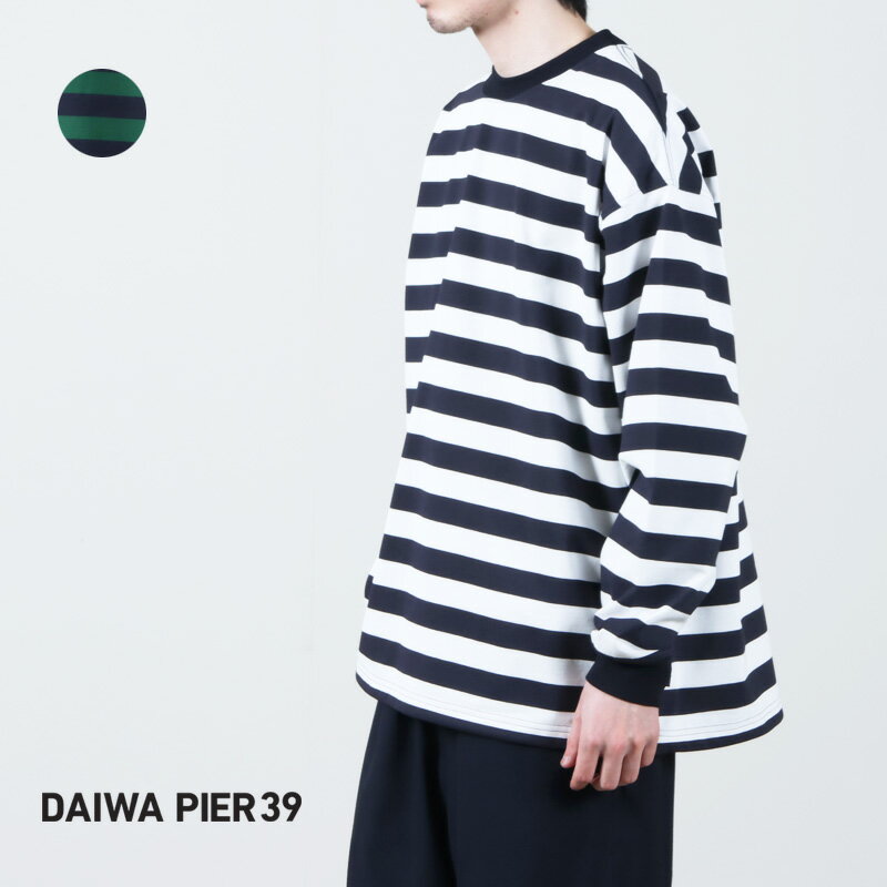 DAIWA PIER39 (ダイワピア39) TECH DRAWSTRING BORDER L/S TEE / テックドローストリングボーダーロングスリーブT