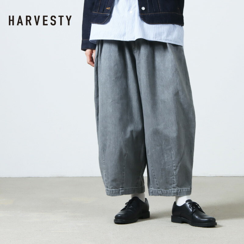 HARVESTY ハーベスティ サーカスパンツ ブラックデニム