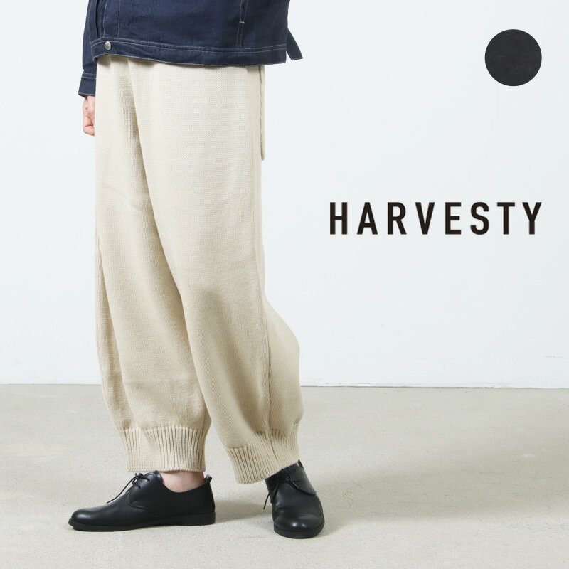 新品● ハーベスティ パネル編み バルーンスリーブニットharvesty HARVESTY（ハーベスティ） ニット セーター CABLE KNIT PULLOVER
