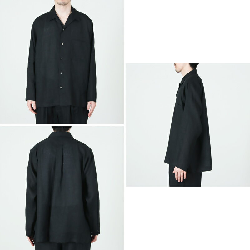 MARKAWARE (マーカウェア) ヘンプ細布 コンフォートフィットオープンカラーシャツ / COMFORT FIT OPEN COLLAR SHIRT