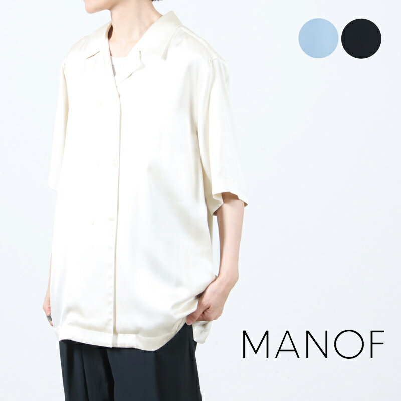 Rakuten - 【30% OFF】 MANOF マノフ SATIN OVER SHIRTS サテンオーバーシャツ